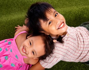 Boy And Girl Playing And Relaxing